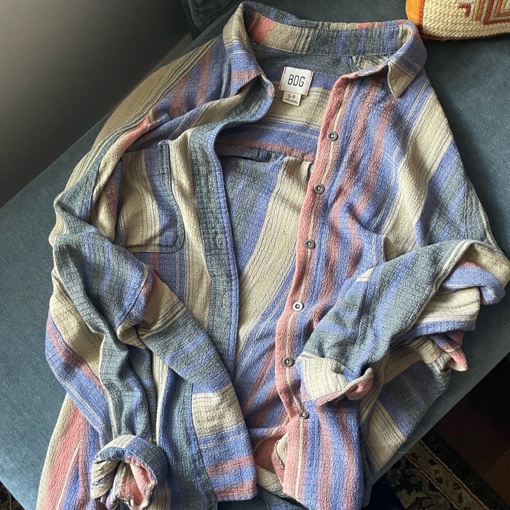 Striped oversized button down - Picture 5 of 6